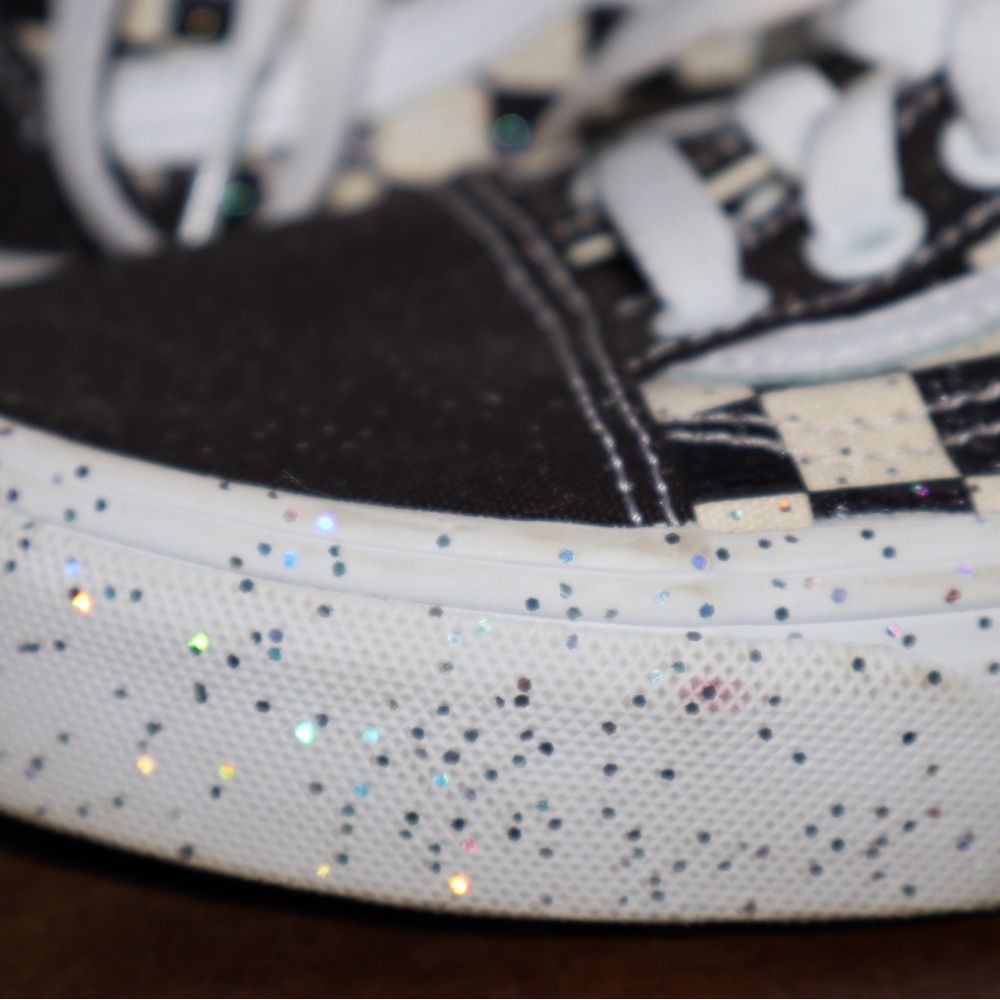VANS unisex Old Skool Confetti Checkerboard Child Sneakers - Picture 7 of 10